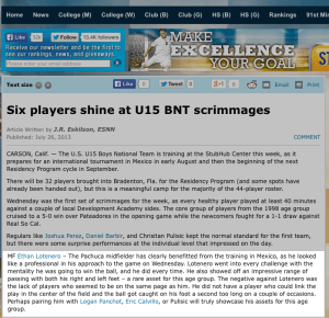 U.S.U17.MNT.2013.6 Players Shine